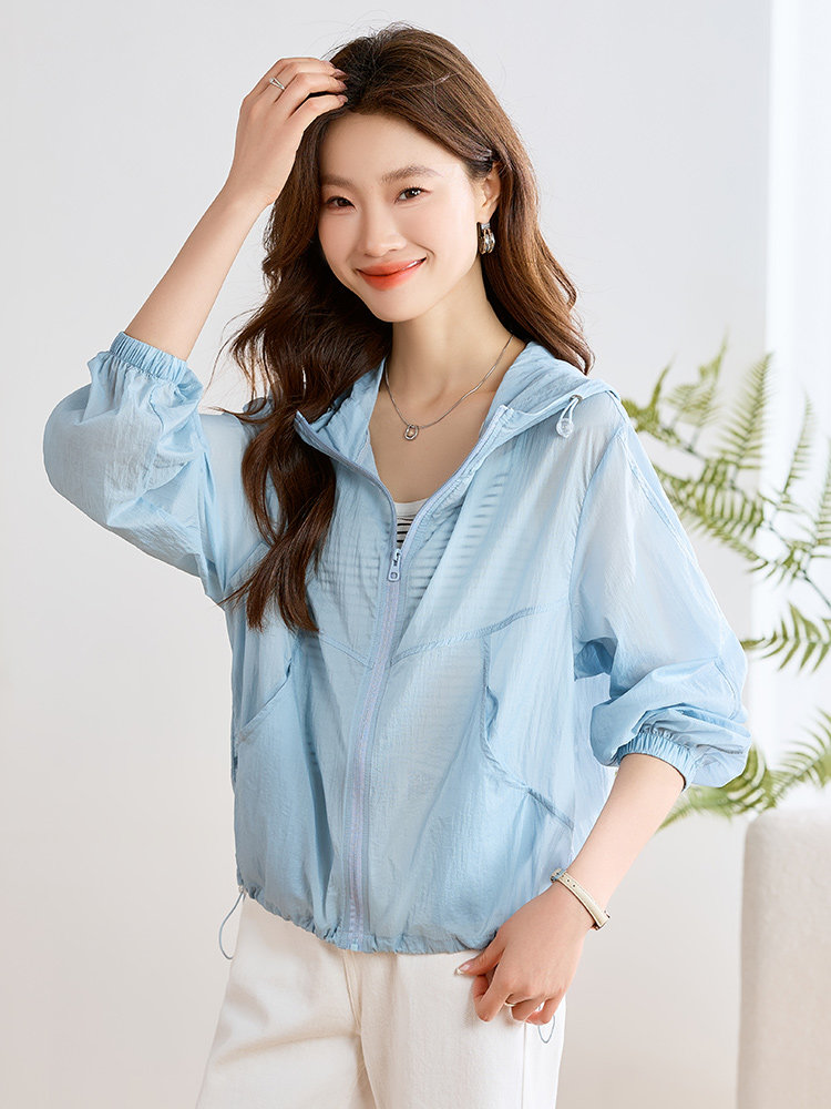 现货！！！时尚防晒衣女2025夏季新款透气轻薄外套,女装防晒衣,以桐