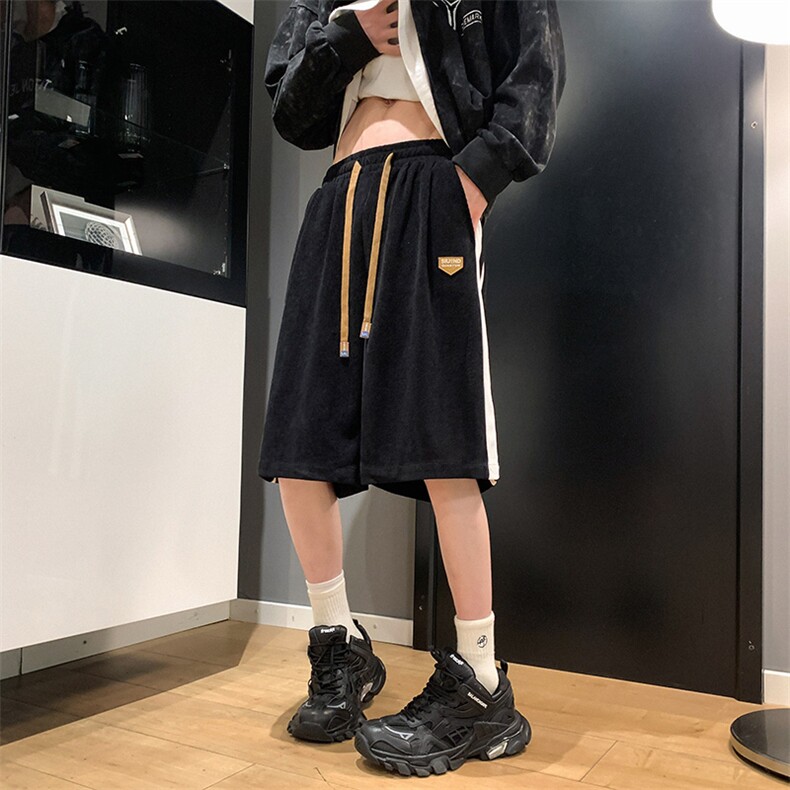 五分裤男2025夏季新款针织短裤女沙滩裤休闲裤衩中裤K1079-P26,男装牛仔裤,星座207