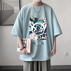 华夫格t恤男短袖男大码五分袖大皂风HT73275-P22，男装T恤，电商A040