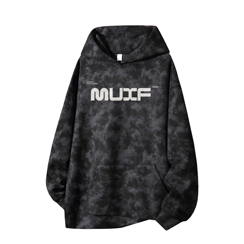 得物供货、重磅420克现货麂皮绒扎染卫衣HD019-1-WL25358ZR-P45,男装卫衣,电商019-1