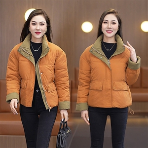 新款撞色立领短款棉服  775 P115图片
