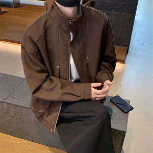 美式复古立领宽松高街潮流飞行服夹克男女休闲外套-880026-P128图片