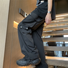 深度库存秋冬多口袋宽松工装裤美式机能休闲裤子男K10052-特P35，男装工装外套，电商A099