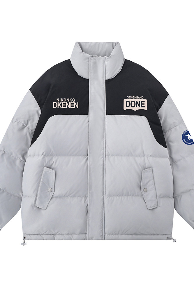白底23新款冬季时尚百搭立领加厚棉服外套MY64303P125控158,男装棉衣,电商A268-1