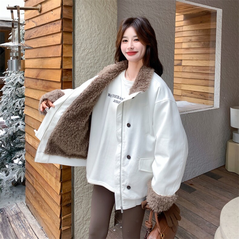 【新款】加厚羊羔毛休闲外套2C131-709-P225K328,女装短外套,2C131