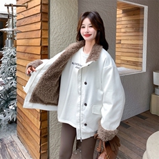 【新款】加厚羊羔毛休闲外套2C131-709-P225K328，女装短外套，2C131
