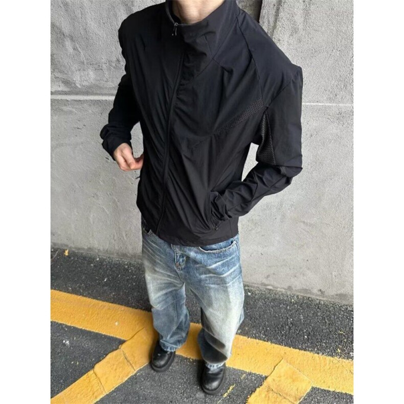 立领防晒衣男夏季休闲运动跑步轻量透气显瘦防晒外套FJK05，男装防晒衣，星座208-5