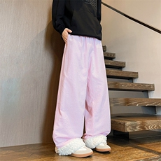 8XL-M加厚羊羔毛棉裤特大码宽松休闲裤保暖直筒阔腿裤KZ1939/P68，男装休闲裤，电商B238