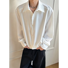 春季知识分子长袖衬衫高智感纯色复古男女C64144-TP3568，男装衬衫，电商A102