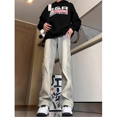 1506/Q88170/P50百搭弹力牛仔裤男美式高街裤微喇痞帅休闲长裤，男装牛仔裤，星座1506