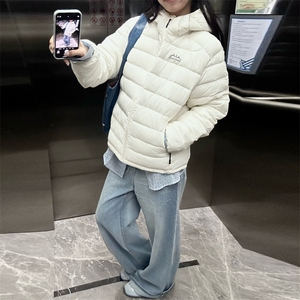A587-P95 2025新款棉服外套中款设计感时尚百搭宽松棉服图片