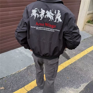 1506/QV900/P56春秋痞帅外套男ins高街潮牌港风日系潮流宽松夹克