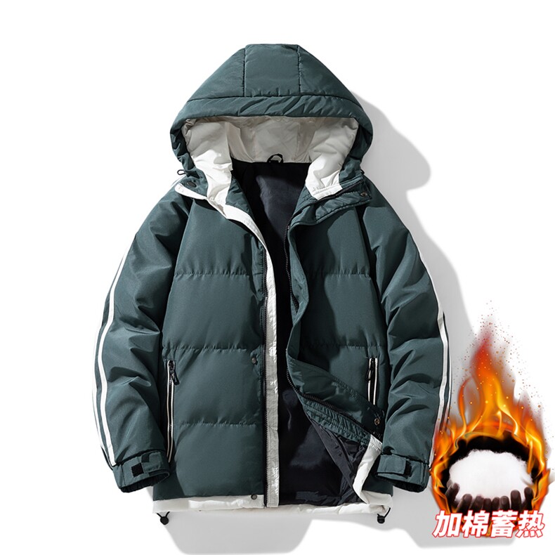 三防面料抖音品质10W件假两件连帽加厚棉衣外套棉服BM5811特P85,男装棉衣,电商A486