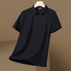 冰丝短袖男polo衫2025年夏新款宽松商务休闲翻领上衣PL12359-P28，男装Polo衫，星座610（原A335）