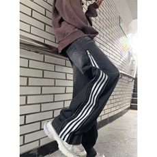 美式条纹牛仔裤男款秋季长裤潮XK8059P50，男装牛仔裤，星座1116-2