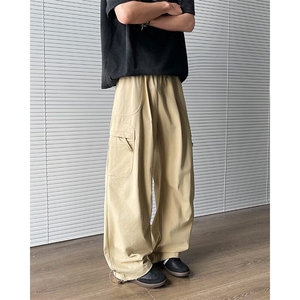 多口袋工装裤男女韩版潮流高街帅气个性2025夏季ins长裤K6281-P46图片