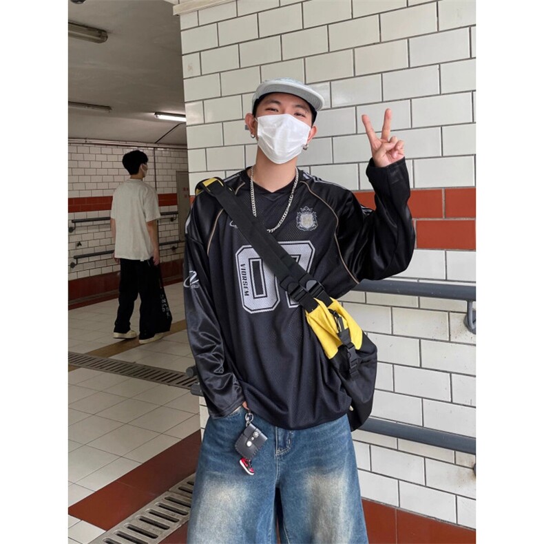kyStyle潮牌嘻哈街舞半袖oversize短袖bf风情侣装夏季短袖T恤,男装T恤,四季星座505
