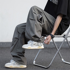 美式工装裤男女宽松休闲冲锋裤潮牌情侣运动长裤束脚K01140-P40，男装休闲裤，星座308B-1