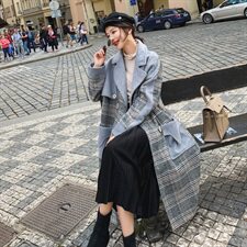 现货271-1515-P175中长款毛呢外套控238，女装毛呢外套，浙宝271