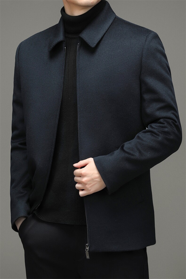 休闲男士羽绒服翻领鹅绒中年男羽绒服外套冬季爸爸装YL6673-P460,男装羽绒服,电商B212（原钱塘6029）