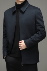 休闲男士羽绒服翻领鹅绒中年男羽绒服外套冬季爸爸装YL6673-P460，男装羽绒服，电商B212（原钱塘6029）