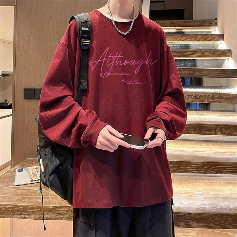 抖音得物供货量大从优可提供视频美式长袖T恤CT832特P25,男装T恤,电商A486-1