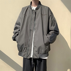 A886-P60外套男春秋季2024新款韩系翻领夹克高级感休闲上衣，男装夹克，星座512-6