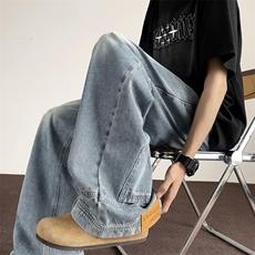 美式高街牛仔裤男你裤子穿反了N3054/P48，男装牛仔裤，电商D202-1