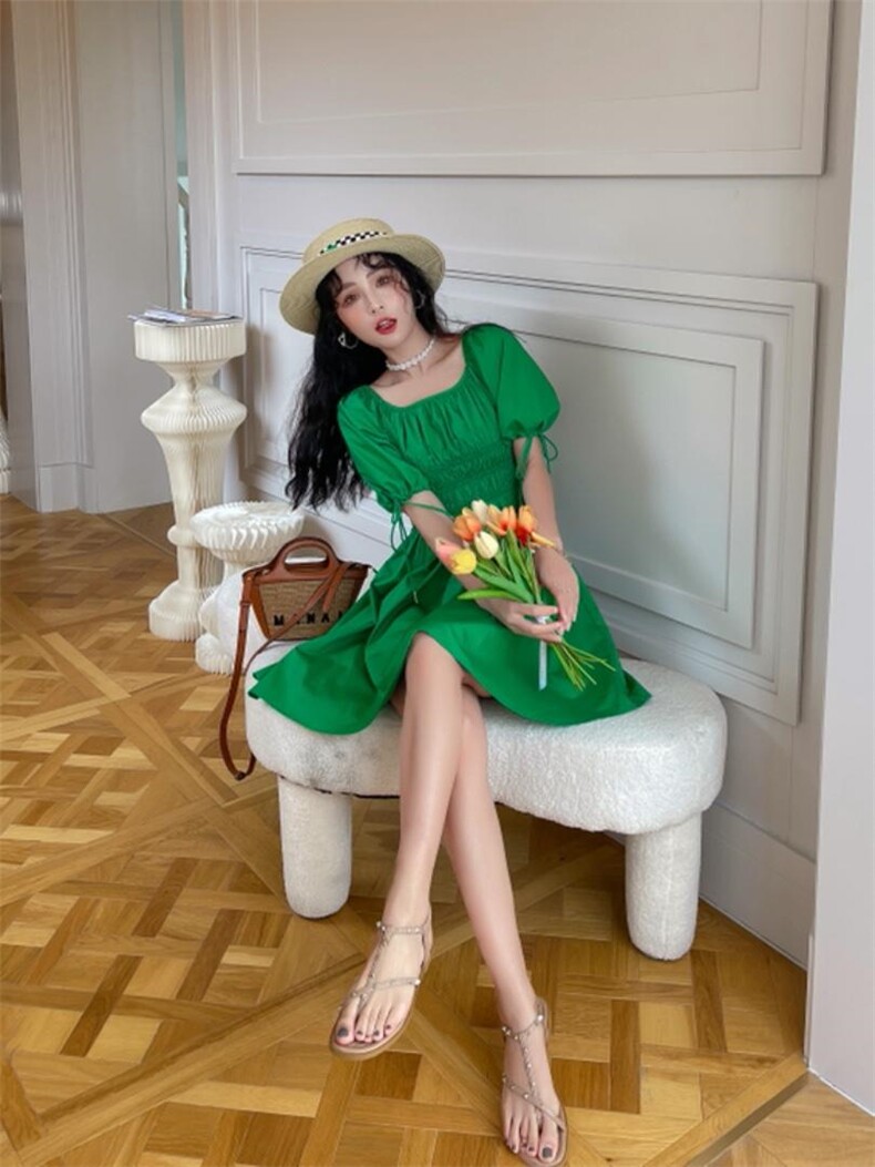 布连衣裙，女装连衣裙，安玖拉