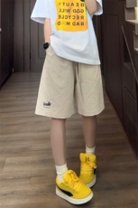 特批P16无差价休闲泡泡纱多巴胺刺绣腊肠狗宽松五分短裤男DK5863，男装休闲裤，电商A001