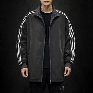 JK2005/P45春装新男士开衫宽松立领夹克男棒球服大码外套男控价69图片