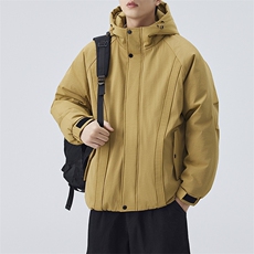 棉衣男宽松面包服连帽加厚棉袄DSA157B-M8855-TP88，男装棉衣，电商A157B