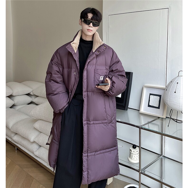 港风美式复古潮牌中长款羽绒服大码过膝羽绒服男77930P258控378，男装羽绒服，星座226-1