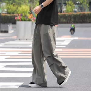 hiphop垂感裤男美式复古机能伞兵裤直筒宽松阔腿工装裤PK122-P40图片