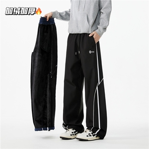 抖音品质冬季加绒保暖潮流宽松冲锋裤B313-K24220JR-特p40控78图片
