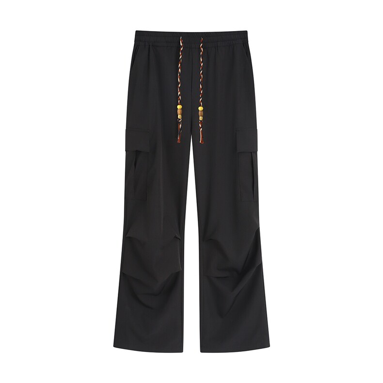 褶皱夏季速干拖地休闲裤K111平铺92%聚酯纤维8%氨纶(S-2XL)TP28,男装休闲裤,电商A088