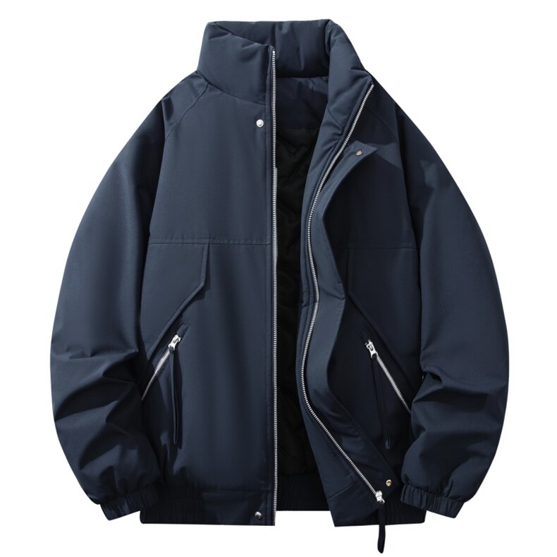 自家图有视频加棉加厚潮牌防风防寒保暖立领外套棉服M2571p85,男装棉衣,电商D315