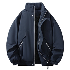 自家图有视频加棉加厚潮牌防风防寒保暖立领外套棉服M2571p85，男装棉衣，电商D315