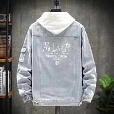挂拍牛仔外套男潮牌秋季新款韩版潮流帅气夹克男装上衣9151-P85，男装夹克，电商A318