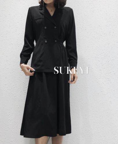 现货，极简轻奢春装连衣裙，M.L.XL，女装连衣裙，SUKEYI 舒可衣