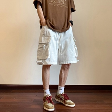 K077-P38夏季宽松型工装大口袋五分裤，男装休闲裤，星座1501-1