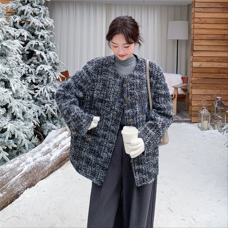新款 90绒小香风羽绒服  2D014-10039-P235-K378图片