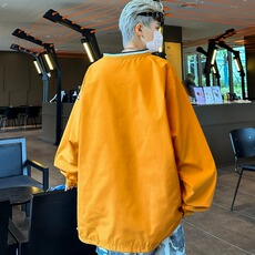 秋季ins美式V领运动休闲情侣套头刺绣球服卫衣男长袖上衣W117/P40，男装卫衣，星座506