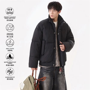 现货立领棉衣男士美式加厚外套潮牌工装棉服M0817-P83图片