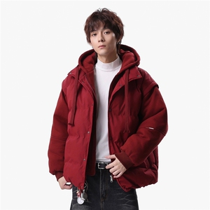 新款冬季羽绒棉服棉袄连帽假两件韩版宽松外套A436-2511-P85图片
