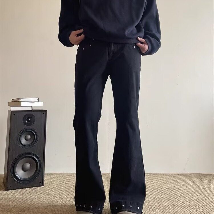 复古铆钉牛仔裤男女美式cleanfit设计感休闲长裤K7154-P42网图,男装牛仔裤,电商B245