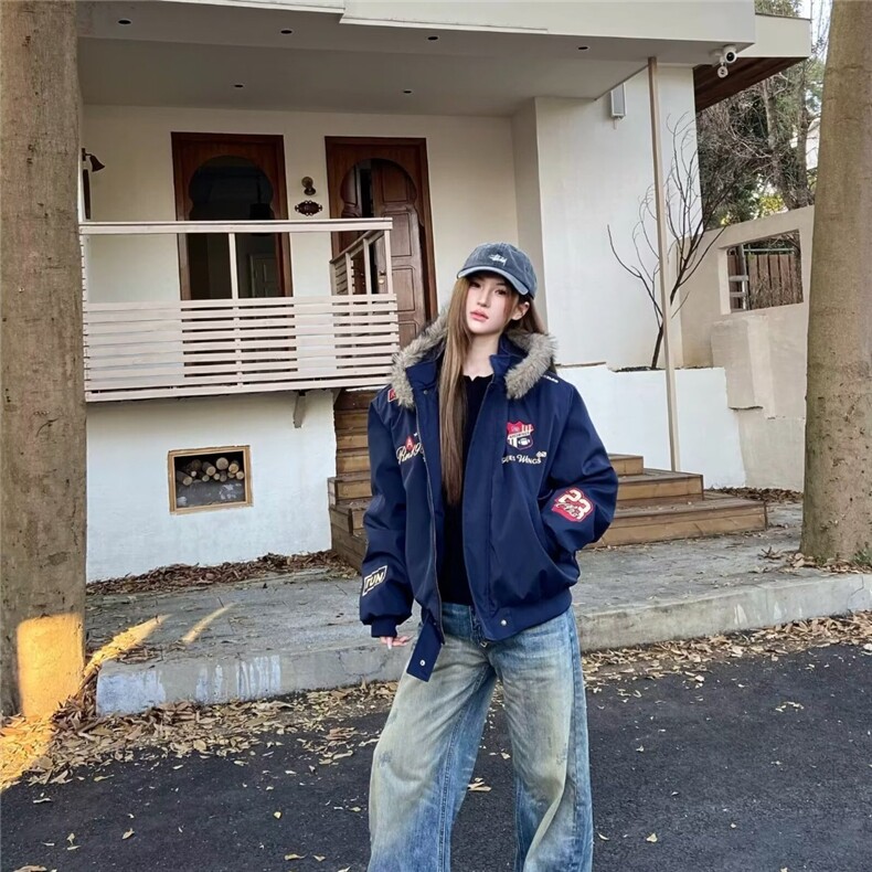 男女座山雕棉衣保暖夹克衫赛车风保暖防风衣秋冬季户外防水外套,男装夹克,星座1210-1