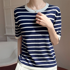 2025新款小女孩印花休闲舒适上衣T恤衫，女装T恤，雪真羊绒