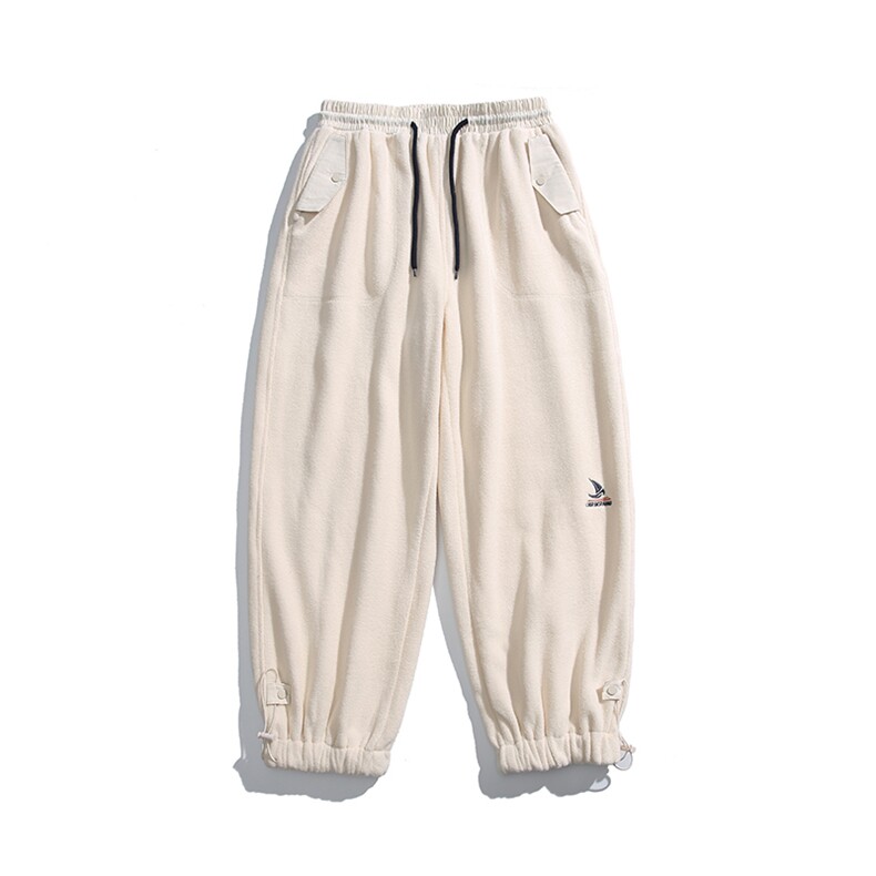 2025冬季新款男装日系宽松加绒加厚运动休闲棉裤束脚卫裤P958-F76,男装休闲裤,电商A101（原外27）