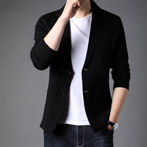 男士2023年春秋季新款长袖针织开衫青年休闲外套服装 FF8001-P85图片